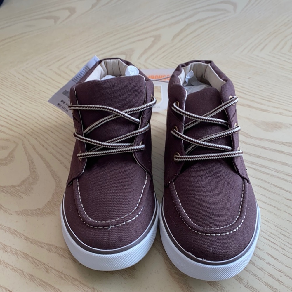NWT Boys size 13 Gymboree brown fabric boots.